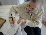 Shirley Thompson autographing the book!