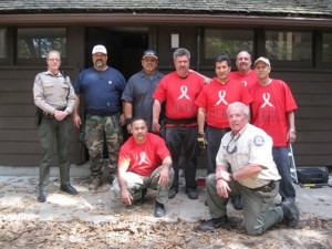 Harrahs employees volunteer at State Park