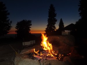 campfire on palomar mountain