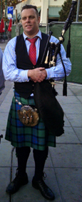 Bagpiper Ben Johnston 