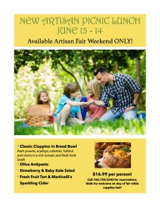 Artisan Fair Picnic Lunch